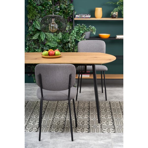 Rankin Esstisch 160 cm - Eiche/schwarz Rankin Esstisch 160 cm - Eiche/schwarz