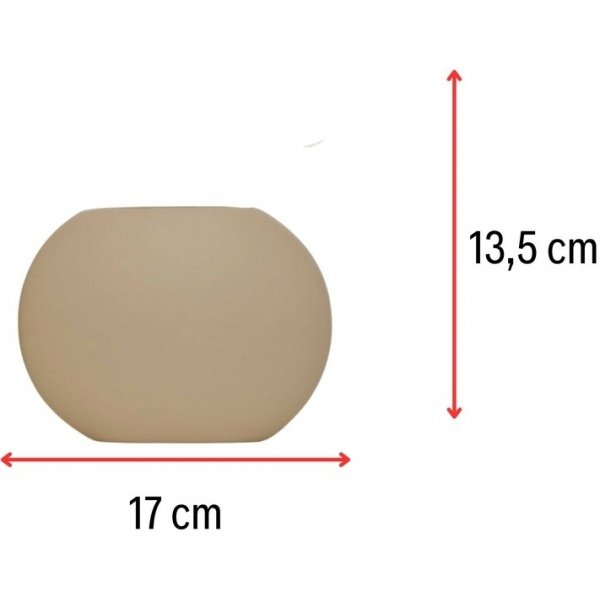 Flache Vase - Beige Flache Vase - Beige