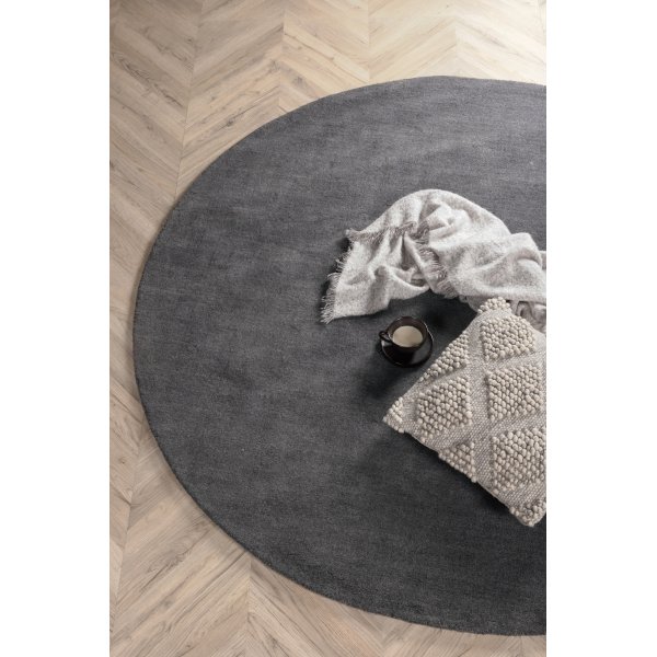Wollteppich Bella - Dunkelgrau Wollteppich Bella - Dunkelgrau