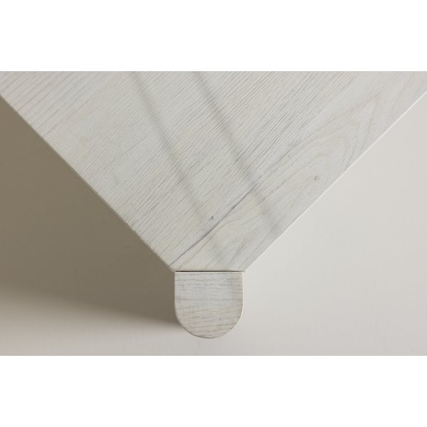 Rogaland Couchtisch 100 x 100 cm - Wei getncht