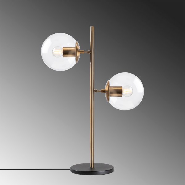 Facettierte Tischlampe klar - Vintage