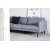 Eden 3-Sitzer XL Sofa - Stoff Grau + Fleckentferner fr Mbel