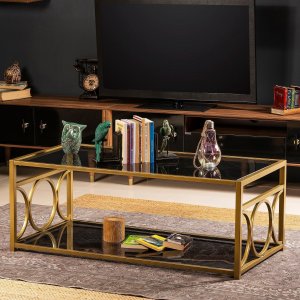 Couchtisch Frederika 120 x 60 cm - Gold