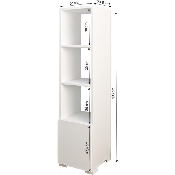 Kuzey Bücherregal - Weiß Kuzey Bücherregal - Weiß