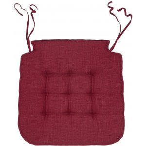 Stuhlkissen fr Herren, 42 x 41 x 3 cm - leuchtendes Rot