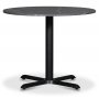 Solano Essgruppe: Tisch 90 cm inklusive 4 Ax Sthle - Schwarzer / Grauer Marmor