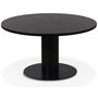 Next 85 runder Couchtisch - Schwarz / Marmor (Donau-Granit)