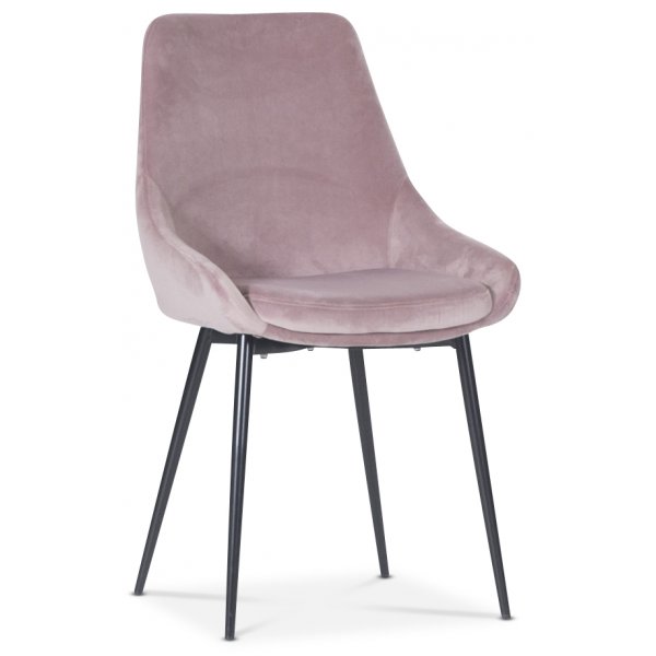 Plaza Essgruppe, Marmortisch mit 4 Theo Samtstühlen - Pink/Grau/Schwarz Plaza Essgruppe, Marmortisch mit 4 Theo Samtstühlen - Pink/Grau/Schwarz