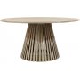 Runder kegelfrmiger Esstisch Salt D150 cm - Graues Teakholz