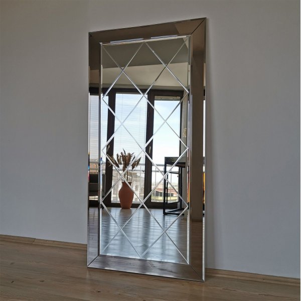 Argyle-Spiegel vertikal - Silber