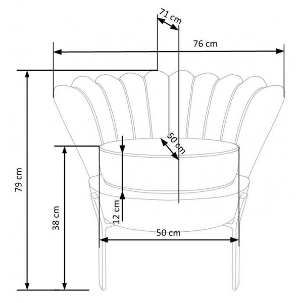 Duran-Sessel aus grünem Samt Duran-Sessel aus grünem Samt