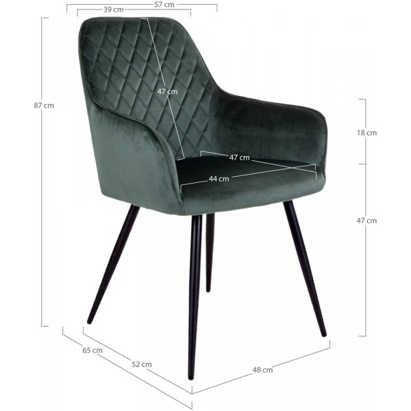 Harbo Esszimmerstuhl - Grün Harbo Esszimmerstuhl - Grün