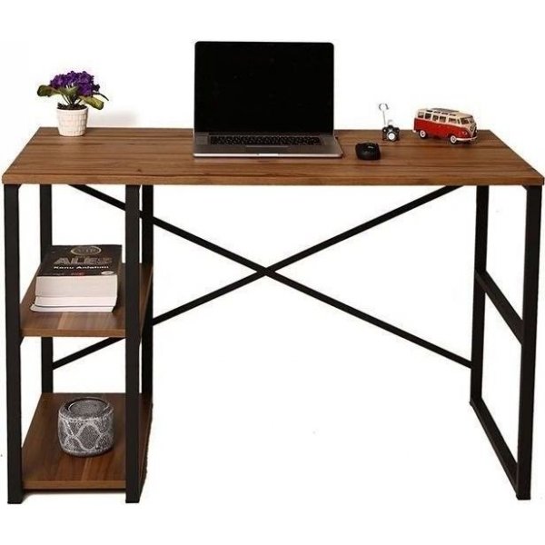 Athena Schreibtisch 120x65 cm - Kiefer/schwarz