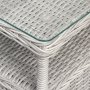 Balkonset mit 2 Sthlen und Tisch 48 x 48 cm grau/Rattan - Tor/Jacksonville