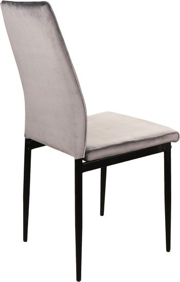 Atom Esszimmerstuhl - Grauer Samt