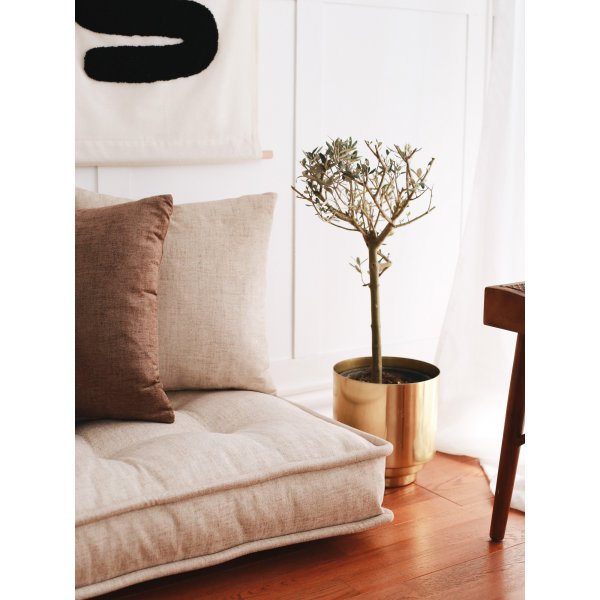 Natürlicher Sitzpuff - Creme Natürlicher Sitzpuff - Creme