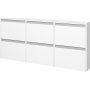 Skyline Schuhschrank 153 x 17,5 x 70 cm - Wei