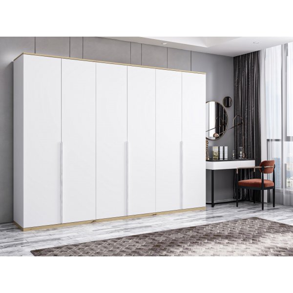 Lyn Kleiderschrank 270 x 52 x 206 cm - Wei