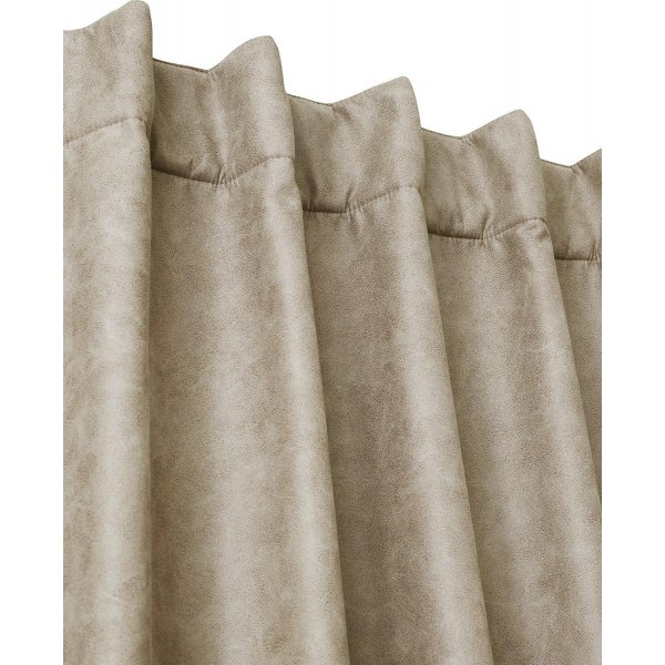 Lycke-Vorhang 1er-Pack 1 x 135 x 280 cm - Hellbraun