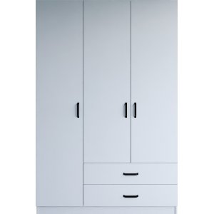 Yaman Kleiderschrank 120 x 45 x 180 cm Variante A - Mattwei