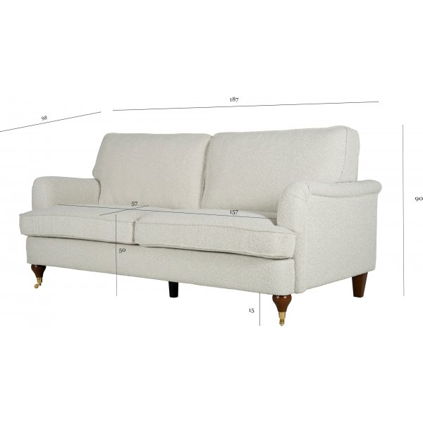 Howard Watford Deluxe 2-Sitzer-Sofa aus Boucl