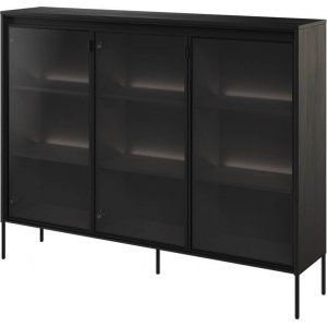 Trendvitrine H118 cm - Schwarz