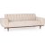 Elfenbein 3-Sitzer-Sofa - Creme