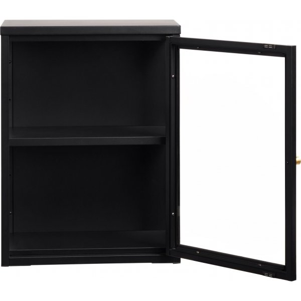 Schwarzer wandhngender Nachttisch Toddy