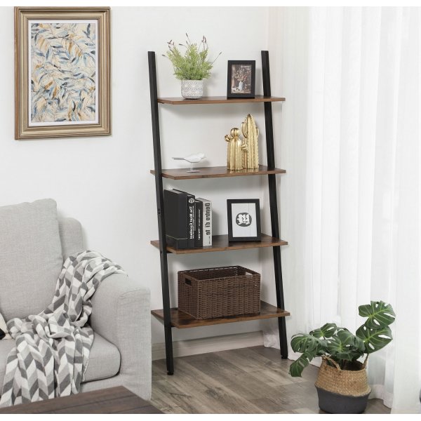 Petrus Stufenregal - Braun/Schwarz Petrus Stufenregal - Braun/Schwarz