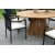 Salt Outdoor-Essgruppe um 150 cm Tisch mit 6 Skanr Gestellsthlen - Teak/Schwarz