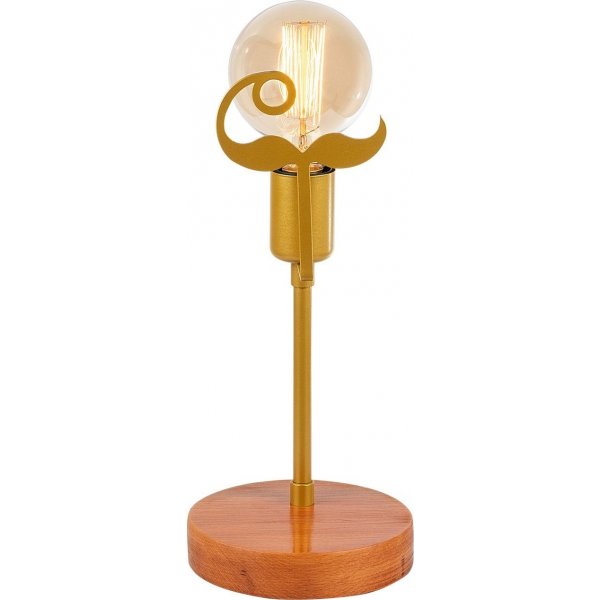 Beami Tischlampe - Nussbaum/Gold