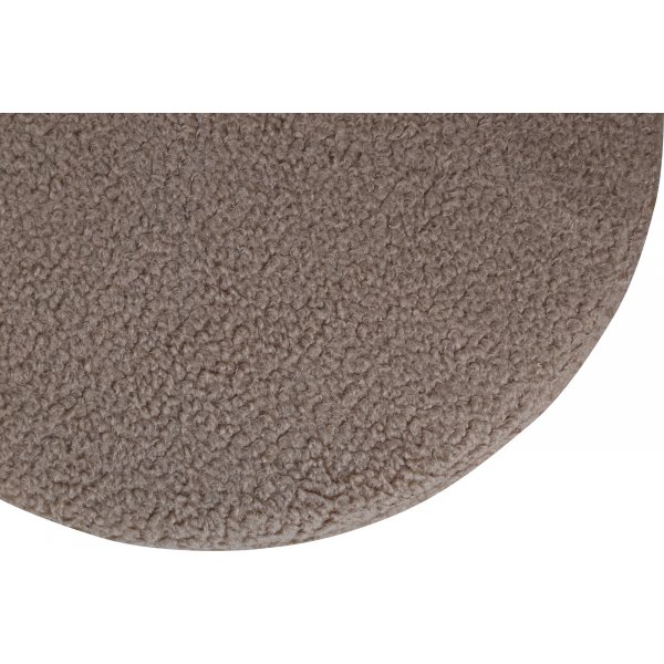 Pouf Mariana - Beigefarbener Teddy