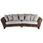Western 4-Sitzer gebogenes Sofa - Vintage / Beige