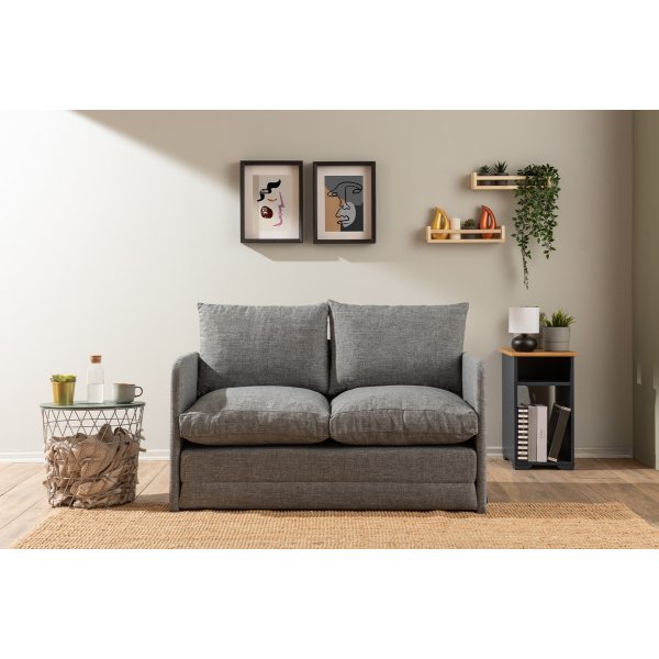 Saga 2-Sitzer-Schlafsofa - Hellgrau Saga 2-Sitzer-Schlafsofa - Hellgrau