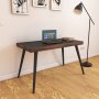 Jena Schreibtisch 120 x 60 cm - Schwarz/Walnuss
