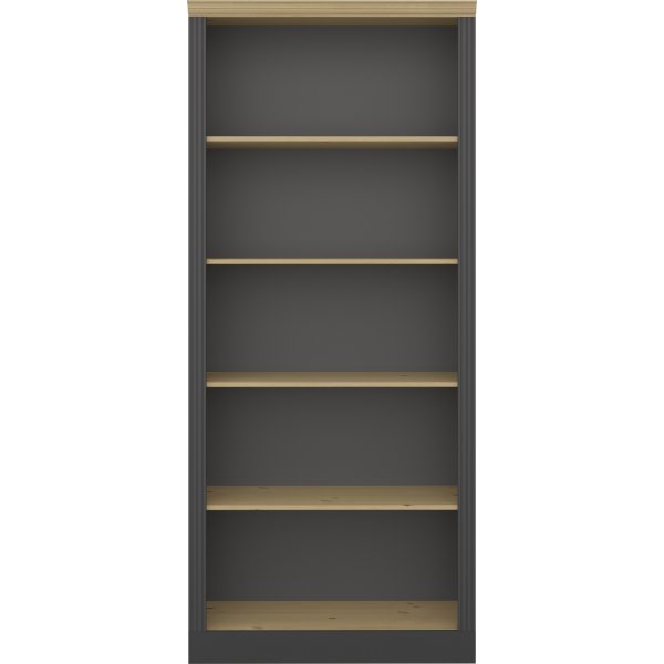 Bcherregal Nola - Schwarz/Beige