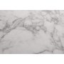 Ausziehbar um den Esstisch 100 x 168 x 100 cm - weies Marmorlaminat