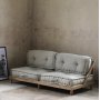 Graues 2-Sitzer-Sofa Heriya aus recyceltem Material