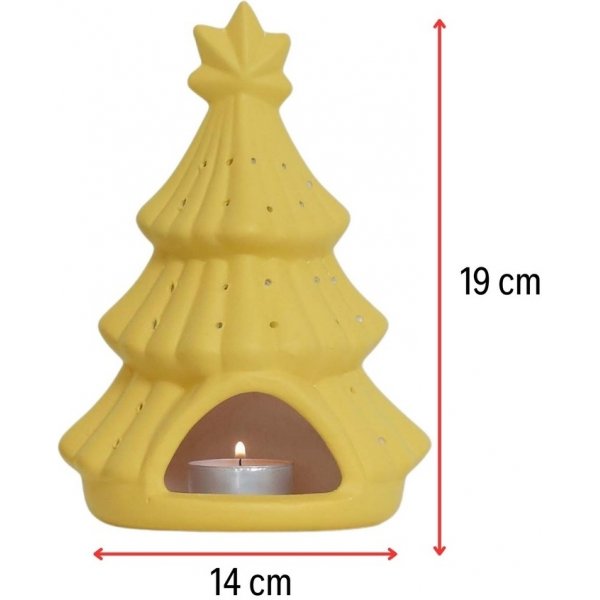 Weihnachtsbaum-Kerzenlaterne - Gelb Weihnachtsbaum-Kerzenlaterne - Gelb
