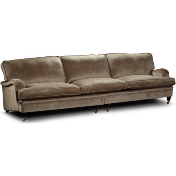 Howard Luxor gerades Sofa XL 300 cm - Jede Farbe und jeder Stoff
