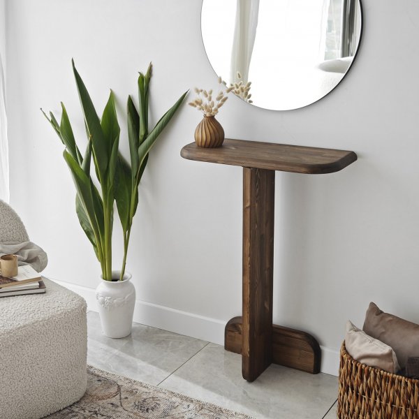 Pratico Relieftisch 80 x 25 cm - Walnuss