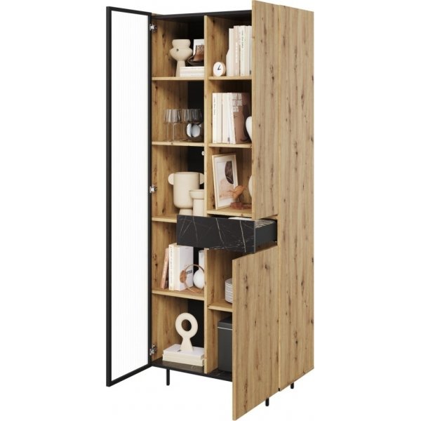 Vitrine Marmo - Artisan-Eiche