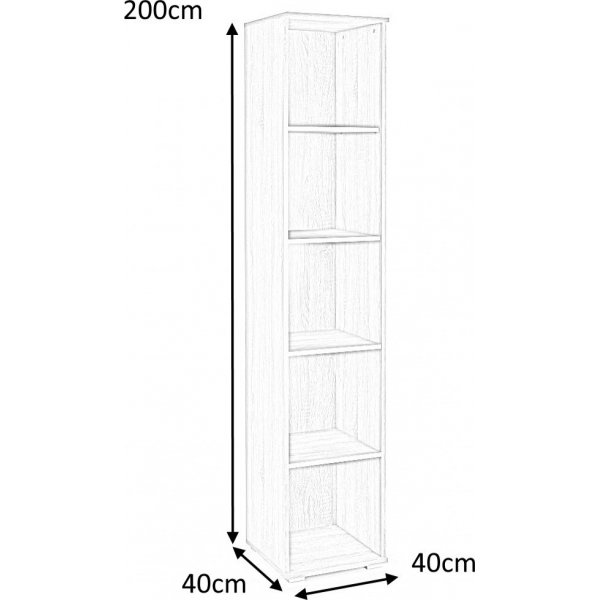 Abdel Buchregal - Sonoma Eiche