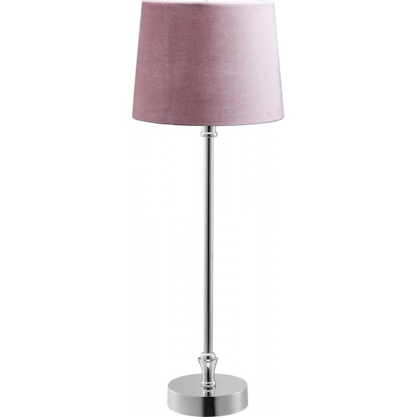 Liam Tischlampe - Rosa/Chrom - 59 cm Liam Tischlampe - Rosa/Chrom - 59 cm