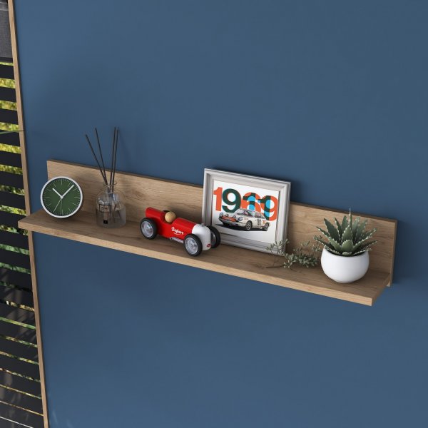 Algot Wandregal 90 cm - Walnuss