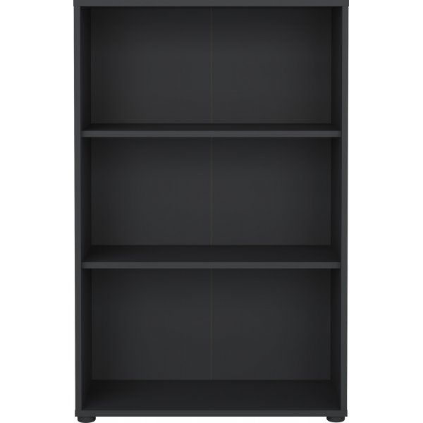 Sign-B�cherregal niedrig - Mattgrau