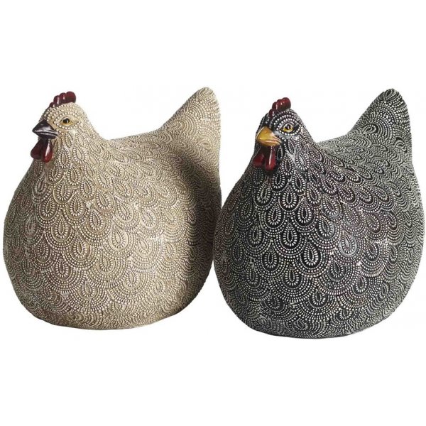 Henne-Dekoration 20 x 15 x 17 cm - Beige Henne-Dekoration 20 x 15 x 17 cm - Beige