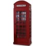 Barschrank Telefonzelle - Rot