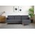 Diwan-Sofa, wendbar, grau Firenze