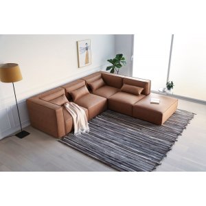 Nees Modulsofa in Cognac (Samt) Combo 3 Nees Modulsofa in Cognac (Samt) Combo 3